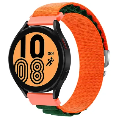 Kalebol Galaxy Watch 6/6 Classic Armband Nylon - Grön/Orange