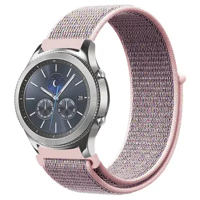 Kalebol Galaxy Watch 6/6 Classic Armband Nylon Loop - Ljusrosa