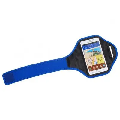 Neoprene Sportarmband till Samsung Galaxy S4 i9500 med skal (Blå)