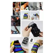 PCMAMA Wrist band till mobil - Medium - (Polka dot Rosa)