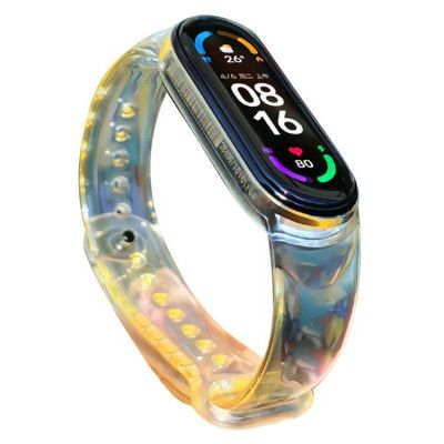Silicone Ersättningsarmband till Xiaomi Mi Band 4/3 - Gul