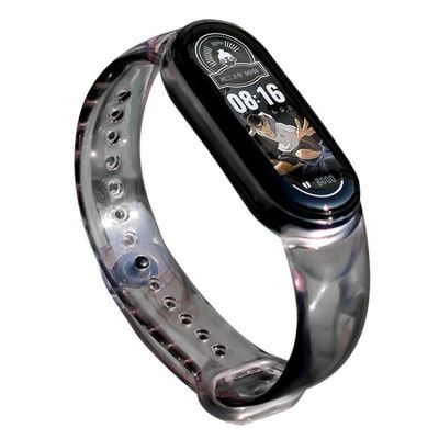 Silicone Ersättningsarmband till Xiaomi Mi Band 4/3 - Svart