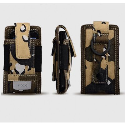 Rock Outdoor kamoflage mobilväska + armband (Desert yellow)