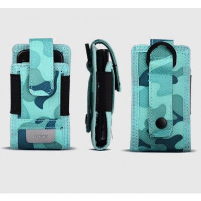 Rock Outdoor kamoflage mobilväska + armband (Ocean blue)
