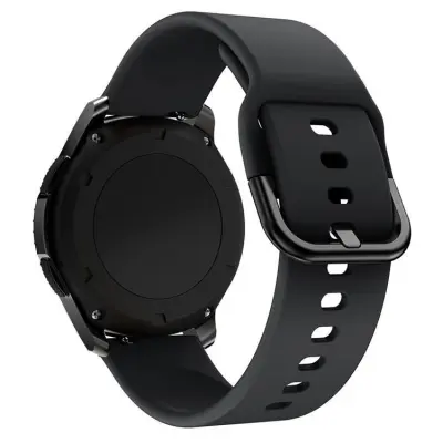 SmartWatch Armband Universal Silicone Strap 22mm - Svart