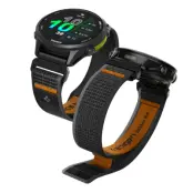 Spigen Armband För Garmin Quickfit 22mm Active Athlex Air - Svart/Orange