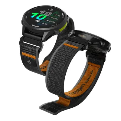 Spigen Armband För Garmin Quickfit 22mm Active Athlex Air - Svart/Orange