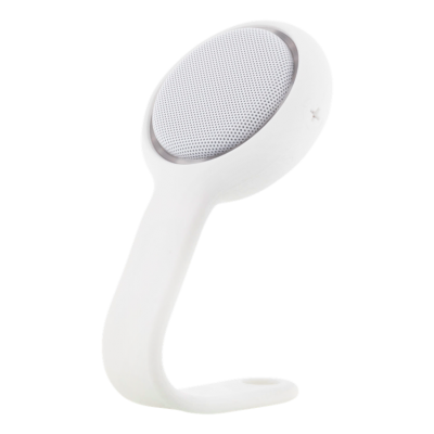 STREETZ Liten Bluetooth-högtalare med Hängare, Stativ och Armband - Vit