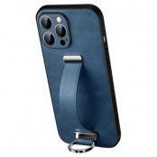 SULADA iPhone 15 Pro Max Mobilskal Kickstand med Wristband - Blå