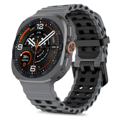Tech-Protect Armband För Galaxy Watch Ultra (47mm) Icon Pro - Grå/Svart
