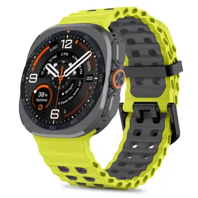 Tech-Protect Armband För Galaxy Watch Ultra (47mm) Icon Pro - Lime/Svart