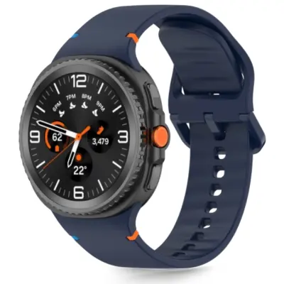 Tech-Protect Galaxy Watch 8 (40/44/46mm) Armband Silikon - Mörkblå