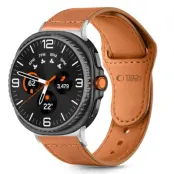 Tech-Protect Galaxy Watch 8/Classic (40/44/46mm) Armband Läder Fit - Brun