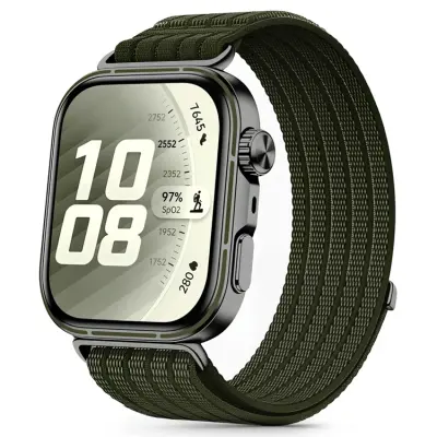 Tech-Protect Huawei Watch Fit 3/4/4 Pro/5/5 Pro Armband Nylon - Grön