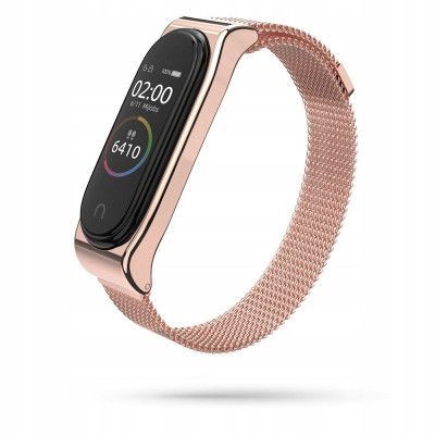 Tech-Protect Milaneseband Xiaomi Mi Band 3/4 Rose Guld