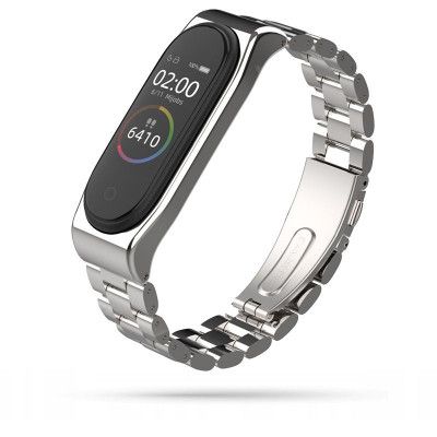 Tech-Protect Rostfritt Xiaomi Mi Band 3/4 Silver