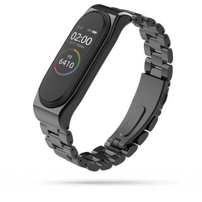 Tech-Protect Rostfritt Xiaomi Mi Band 3/4 Svart