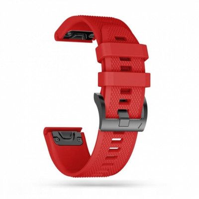 Tech-Protect Smooth Garmin Fenix Band 3/5X/3HR/5X Plus/6X/6X Pro/7X Röd