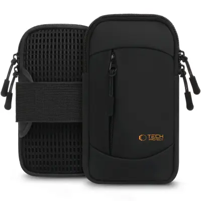 Tech-Protect Universal Sport Armband M6 - Svart/Orange