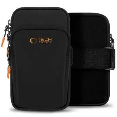 Tech-Protect Universal Sport Armband M7 - Svart/Orange