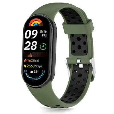 Tech-Protect Xiaomi Band 8/9/10/NFC Armband Icon - Svart/Grön