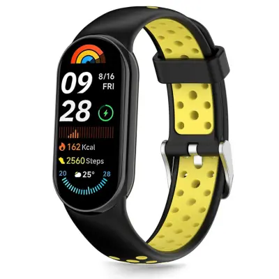 Tech-Protect Xiaomi Band 8/9/10/NFC Armband Icon - Svart/Gul