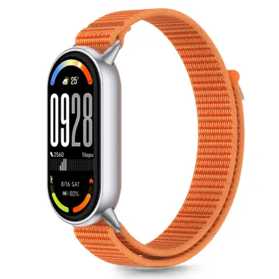 Tech-Protect Xiaomi Smart Band 8/9/10/NFC Armband Nylon Stripe - Orange