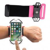 Universal löpar Forearm Armband 6" Smartphones rose