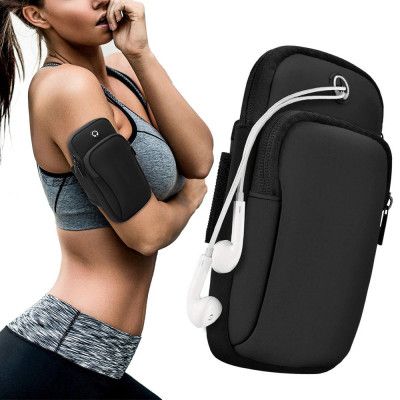 Universalt Running Sport Armband För Mobiltelefon - Svart