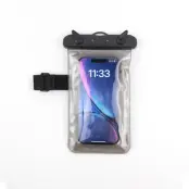 Vattentätt Mobilfodral 5.8"- 6.8"Med Armband - Svart