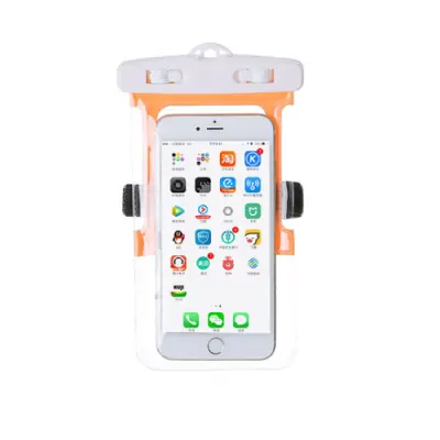 Vattentätt universalt mobilfodral med armband - Orange