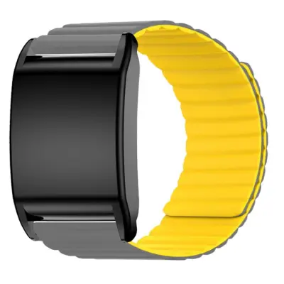 Whoop 4.0 Armband Magnetic Silikon - Grå/Gul