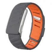 Whoop Life Armband Silikon - Ljusgrå/Orange