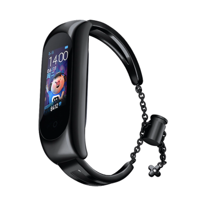 Xiaomi Mi Band 6/5/4/3 Armband i metall - Svart