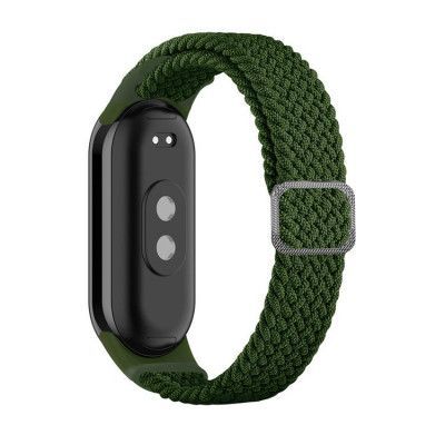 Xiaomi Mi Band 8 Armband Braided Strap Fabric - Grön