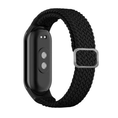 Xiaomi Mi Band 8 Armband Braided Strap Fabric - Svart