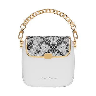 Powerbank 10000mAh QW-N218 Mini Kvinnor Handväska - Vit