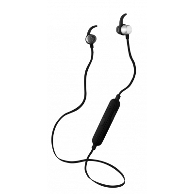 STREETZ bluetooth headset, mikrofon och volymkontroll, grå