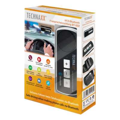 Technaxx Car Bluetooth Handsfree-system BT-X22, Bluetooth 4.0, svart
