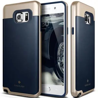 Caseology Envoy Series Skal till Samsung Galaxy Note 5 - Blå