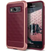 Caseology Parallax BaksideSkal till Samsung Galaxy J3 (2016) - Burgundy