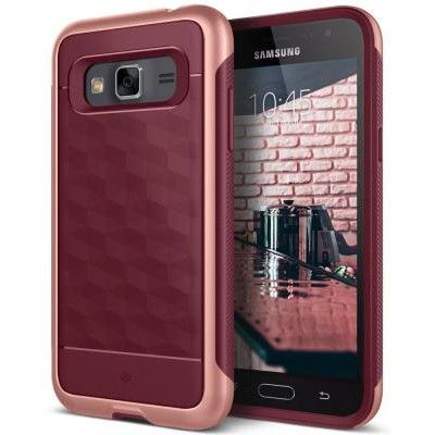 Caseology Parallax BaksideSkal till Samsung Galaxy J3 (2016) - Burgundy