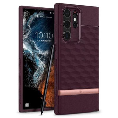 Caseology Parallax Skal Galaxy S22 Ultra - Burgundy