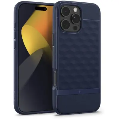 Spigen Caseology Parallax Mag (iPhone 16 Pro) - Svart