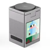 15W 6-i-1 Magnetisk Trådlös Laddare med Bluetooth-högtalare (Grå)