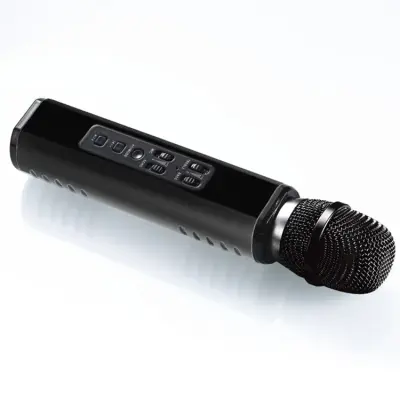 2in1 Trådlös Mikrofon Bluetooth Högtalare Karaoke K6 - Svart