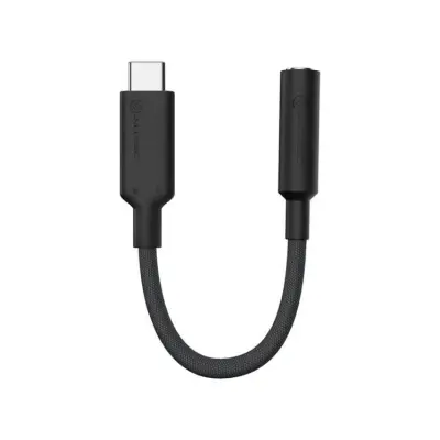 ALOGIC Elements PRO 10cm USB-C till 3.5mm ljudadapter - Svart