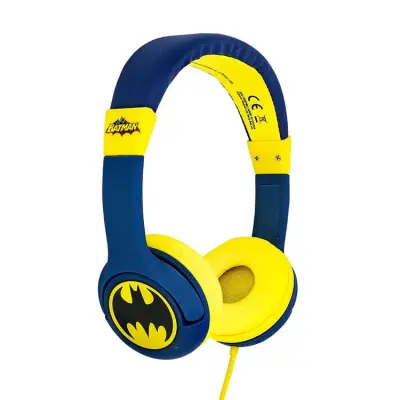 BATMAN Hörlurar Junior On-Ear 85dB Batlogo - Blå