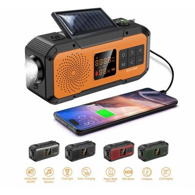 BooM Vevradio 2000mAh Powerbank Bluetooth Högtalare Lampa