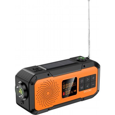 BooM Vevradio 2000mAh Powerbank Bluetooth Högtalare Lampa - Orange
